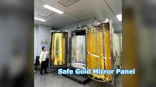 Shatterproof Gold Mirror Panel Durable Indoor Outdoor