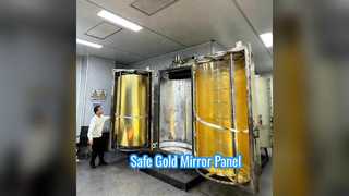 Shatterproof Gold Mirror Panel Durable & Safe